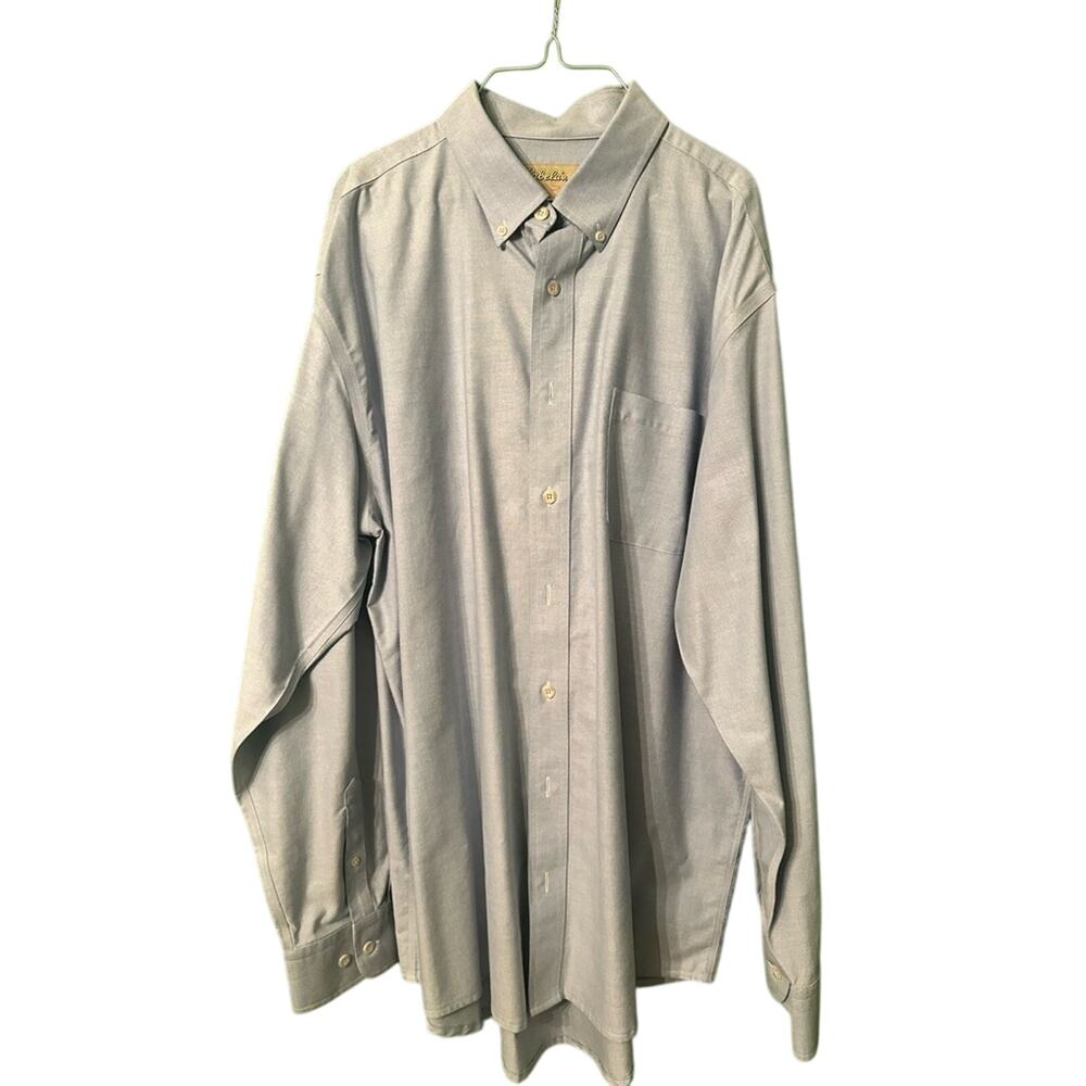 Cabelas Outfitter Series Light Blue Button Down Men's Shirt Size XL Tall